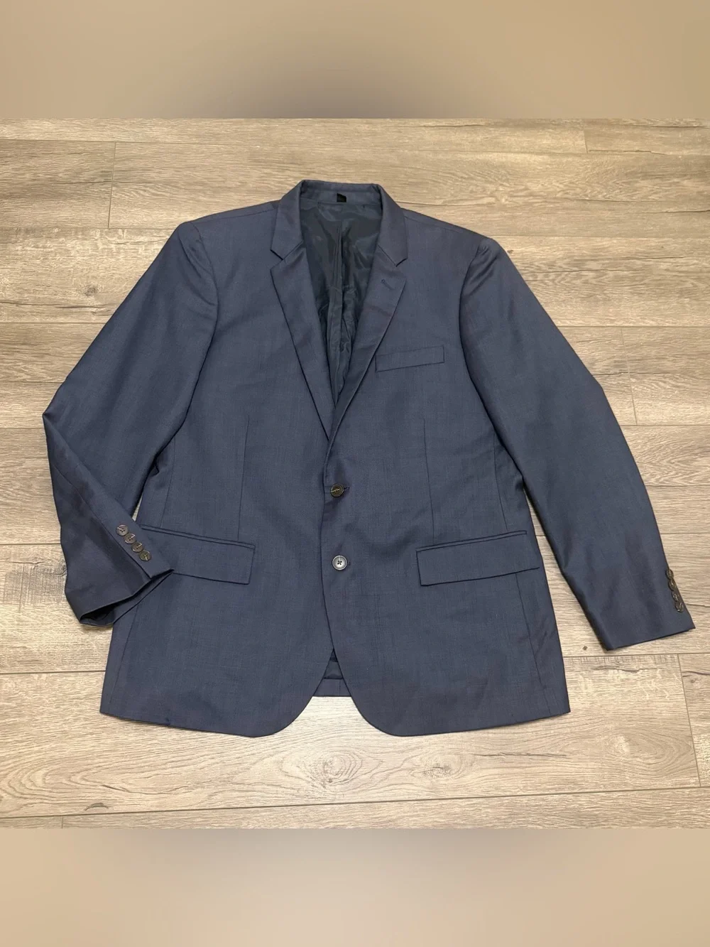 J Crew Blazer Men's Wool Thompson Suit Jacket Sport Coat Navy Blue Sz 46R